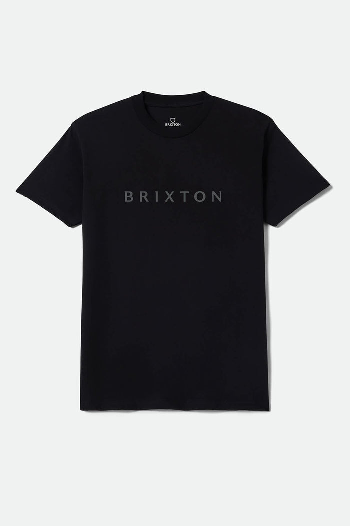 Men's Alpha Line Standard T-Shirt in the color Black - Front Product View