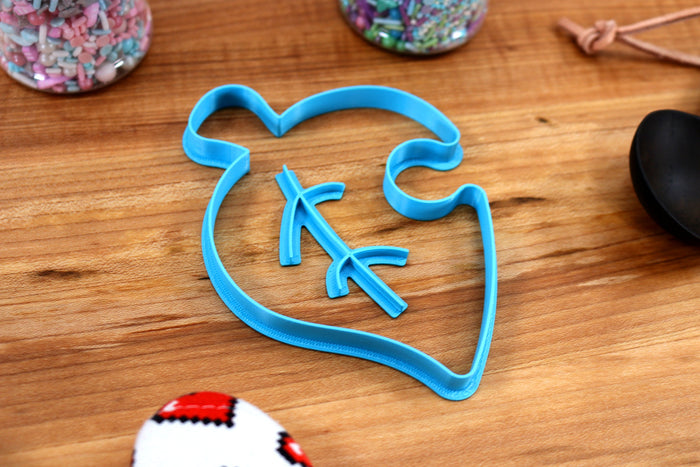 Animal Crossing Item Leaf STAMP Cookie Cutter - New Horizons