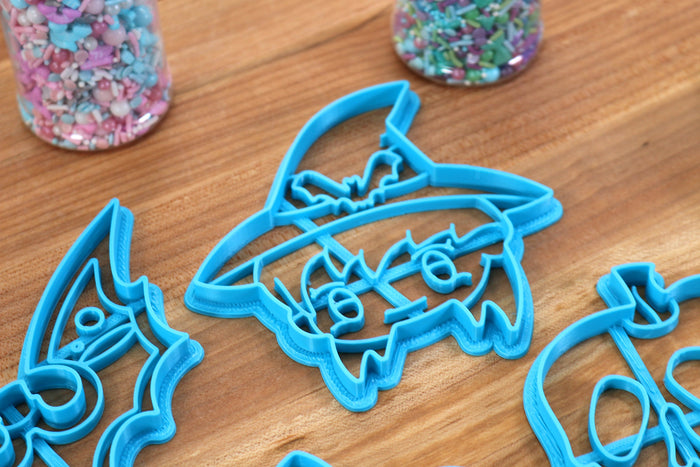 Anime Halloween Cookie Cutters - UWU Pumpkin, Anime Witch, Bat Potion, Skull Apple, Sugar Sprite - Kawaii gift for Anime Lovers