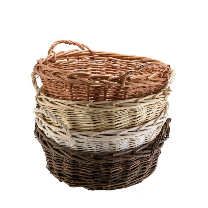 ARRANGEMENT BASKET ASSORTED COLORES, SET OF 4 - 14"
