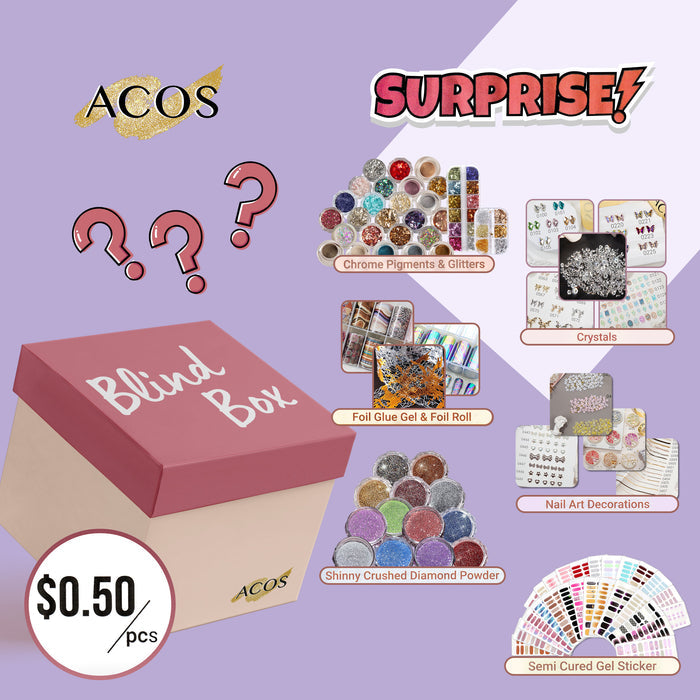 Blind Box (Nail Art Stuff Mixed)--50 PCS - Lashmer