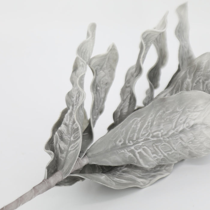 Bulk Wabi-Sabi 39" Lambs Ear Plant Spray Stem Silver Ragwort Foliage Stem Artificial Wholesale