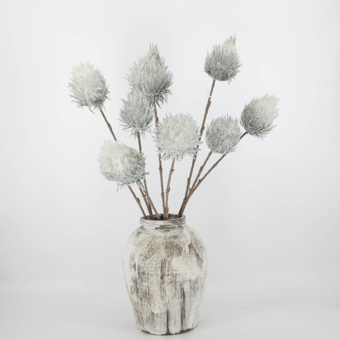 Bulk Wabi-Sabi 39" Snowy Ball Long Stem Artificial Flowers Wholesale