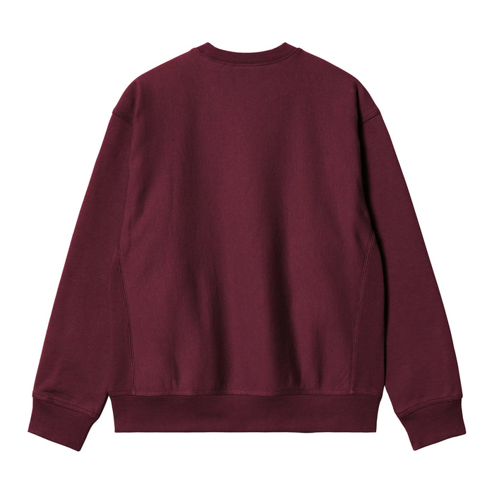 Carhartt WIP American Script Crewneck Malbec