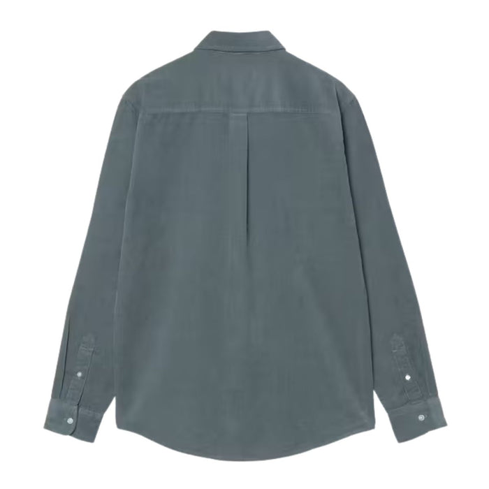 Carhartt WIP Madison Cord Fine Hemd Shirt Cozy Blue / Wax