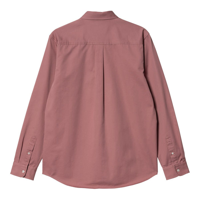 Carhartt WIP Madison Shirt Hemd Dahlia/White