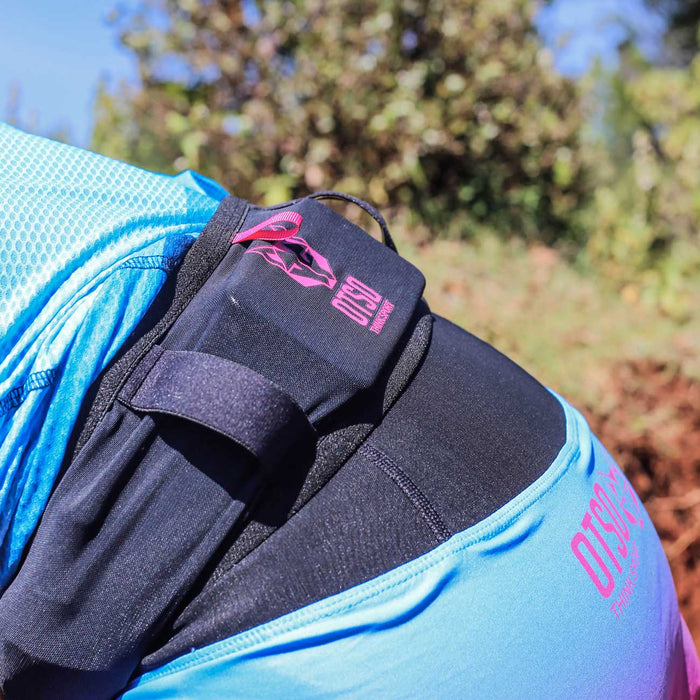 Ceinture de running unisex - Black & Orange