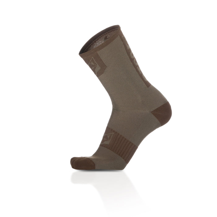 Chaussettes cyclisme hautes - Gold & Coffee