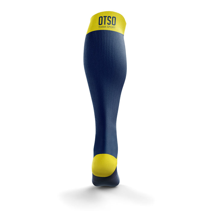 Chaussettes de récupération - Navy Blue & Fluo Yellow