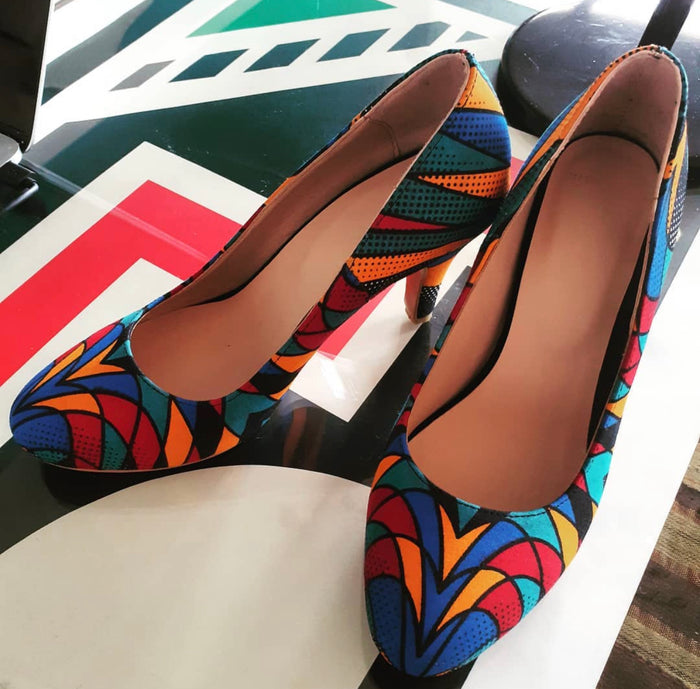 Chitenge Heels