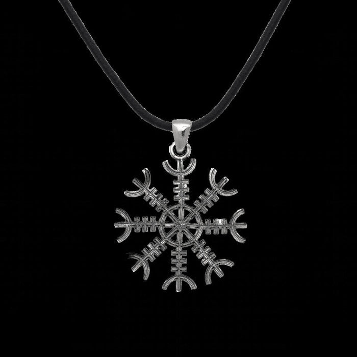 vkngjewelry Pendant Aegishjalmur Silver Sterling Pendant