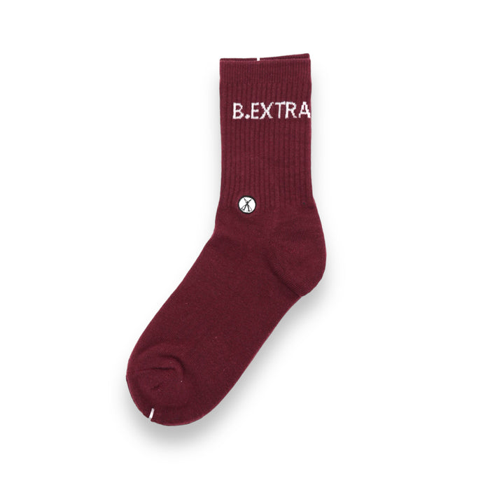 Crew Socks - Oxblood Red