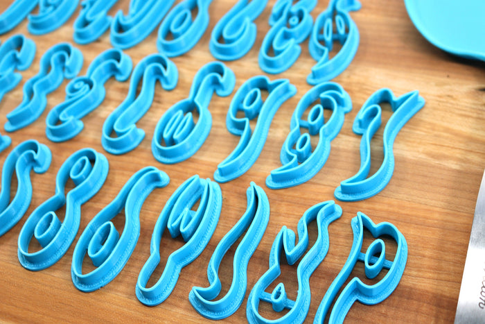 Gerudo FONT Cookie Cutters - Fondant Letters, Letters for Cake decorating
