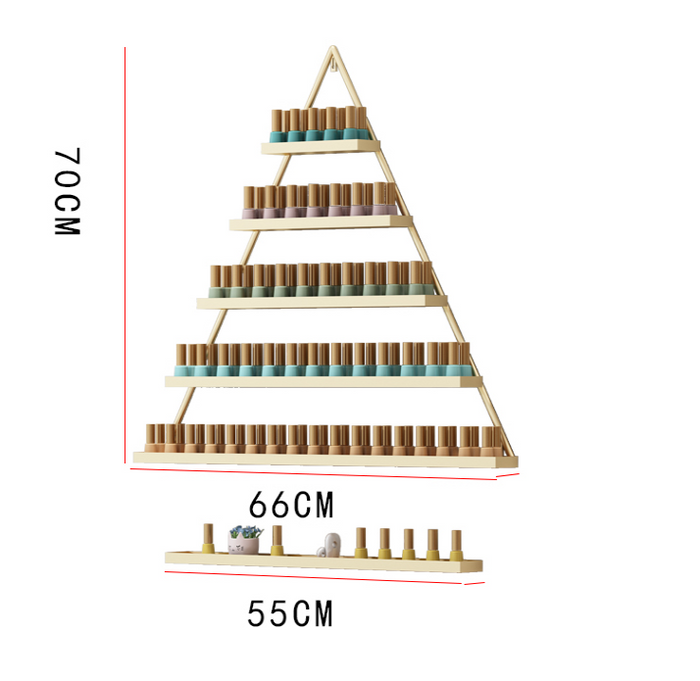 Glam Shelf Polish Display | 3pc set | Gold