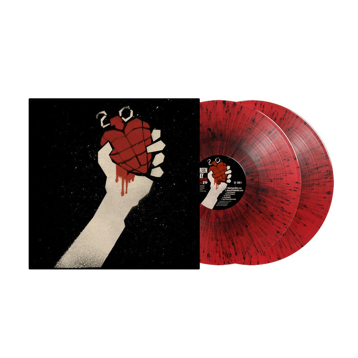 GREEN DAY - AMERICAN IDIOT RED AND BLACK SPLATTER VINYL RECORD