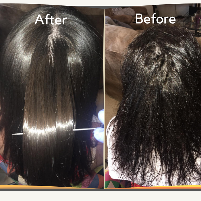 Hair Volume Reducer R-BTX40 Ranbass - 1L / 33.8fl oz (LARGE) - Hair with shine, nutrition, repair, softness and frizz control.