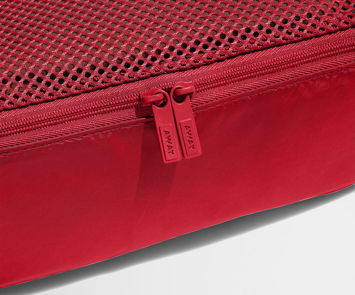 Insider Packing Cubes (Set of 4) in Cherry Red