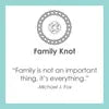 Lola Family Knot Silver Pendant - Pale Grey