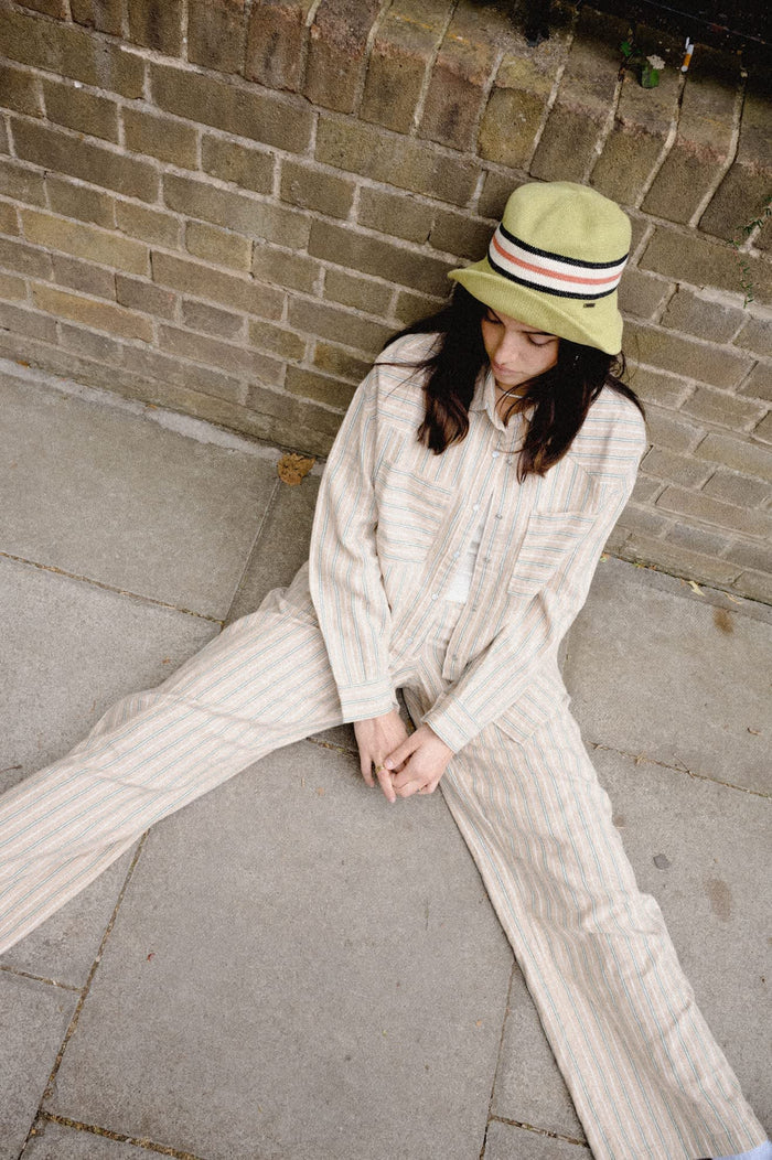 Women's Lounge Pant in the color Sand Stripe - Women's Lifestyle image