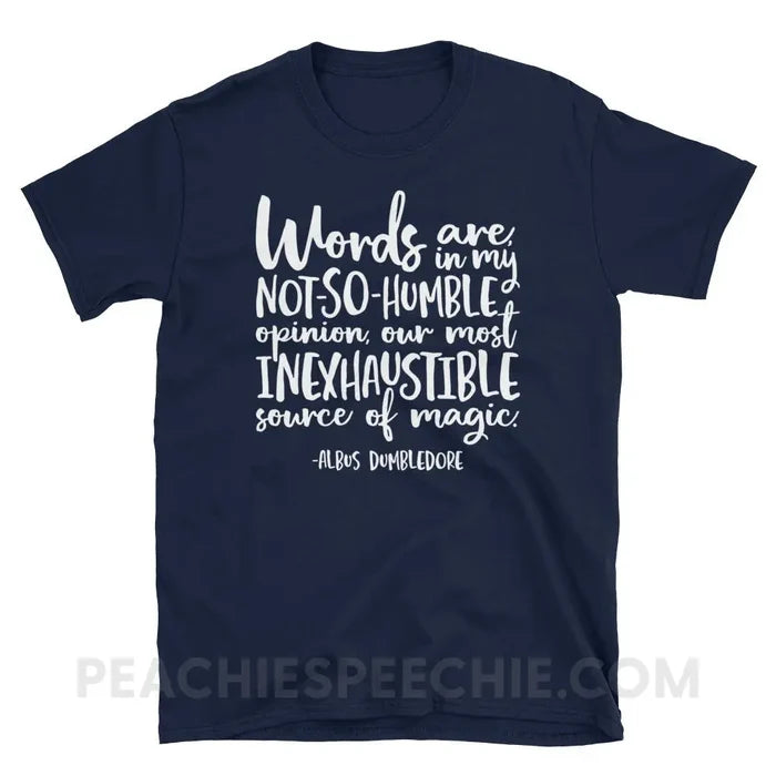 Magic Quote Classic Tee - Navy / S - T-Shirts & Tops peachiespeechie.com