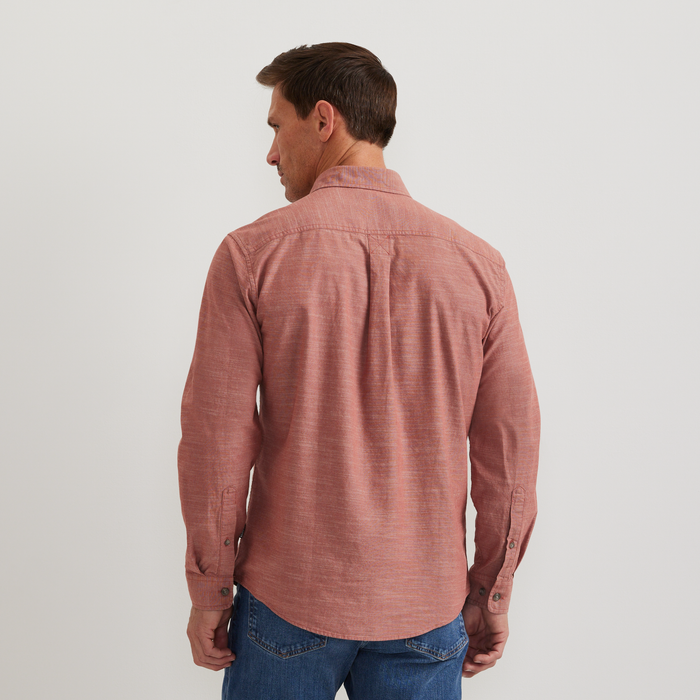 Men's Camano Long-Sleeve Shirt-Mineral Red-Regular-F1