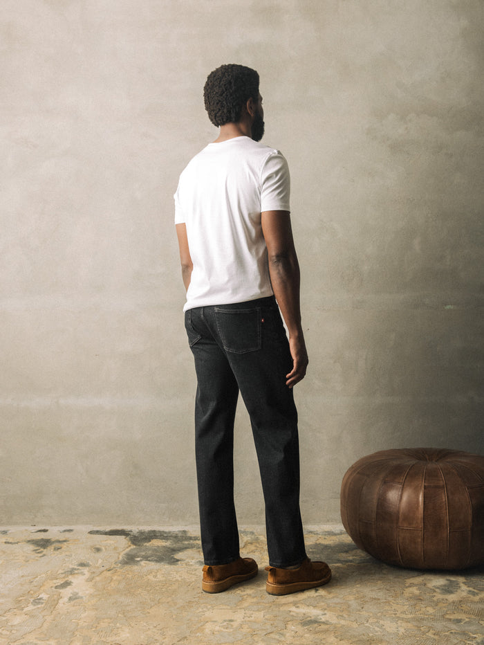 Modelshot / Dark Grey Denim / Detail