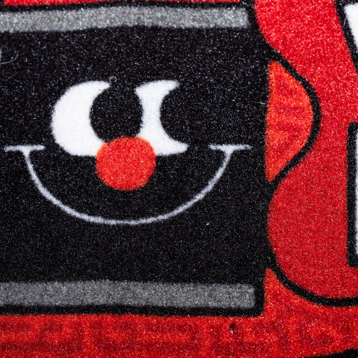 Montana Doormat Caution Fußmatte Red