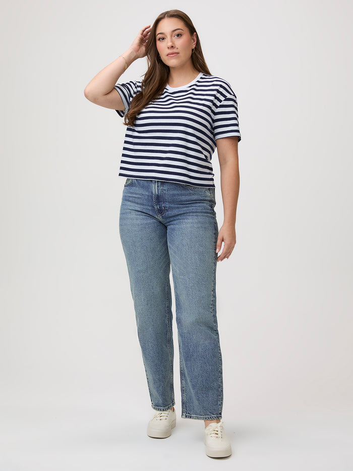 Slightly Cropped Length # Boxy Tees | Cropped Fit Tees | Women's FCT