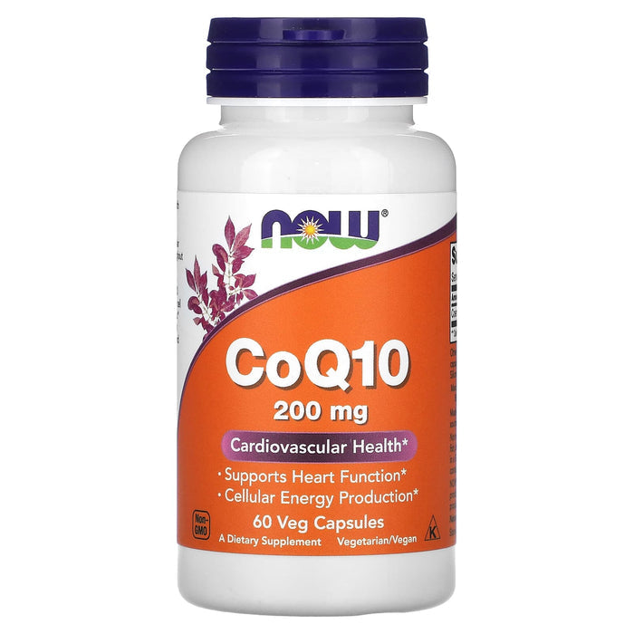 NOW FOODS | Coenzima Q10 - 200 mg (60 Cápsulas)