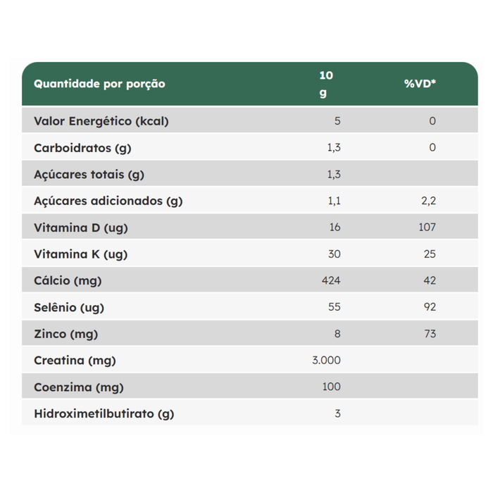 NUTRIFY | Creatina HMB Sabor Maça Verde (300 Gramas)