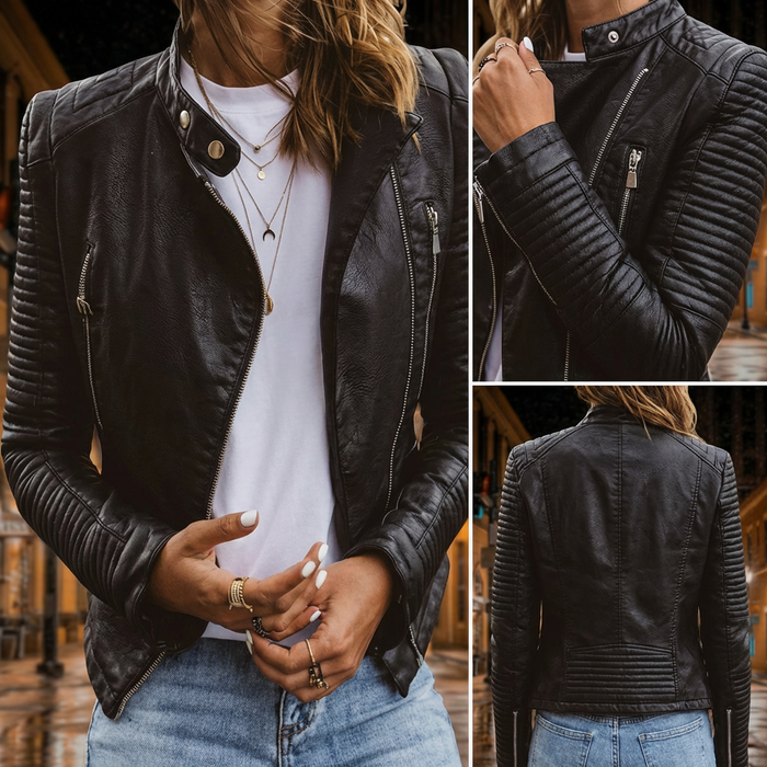 Ophira - Veste Moto Femme Style Urbain