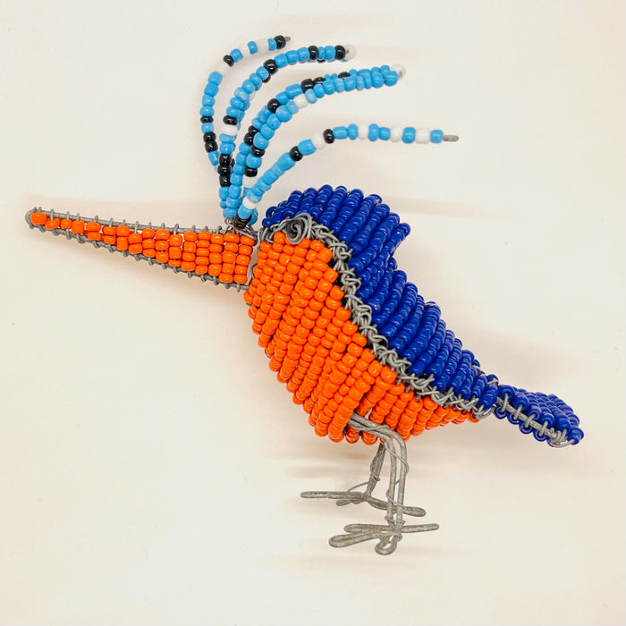 Pygmy Kingfisher (Large) - Beaded Bird