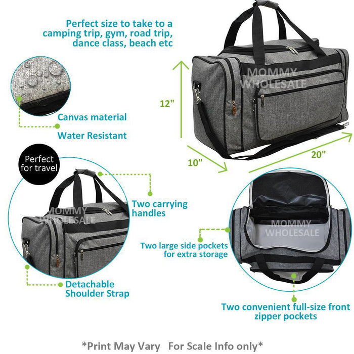 Seersucker Navy NGIL 20" Duffle Bag