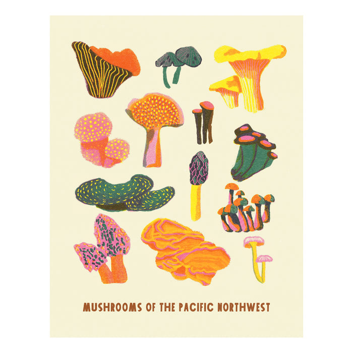 Shrooms Riso Print