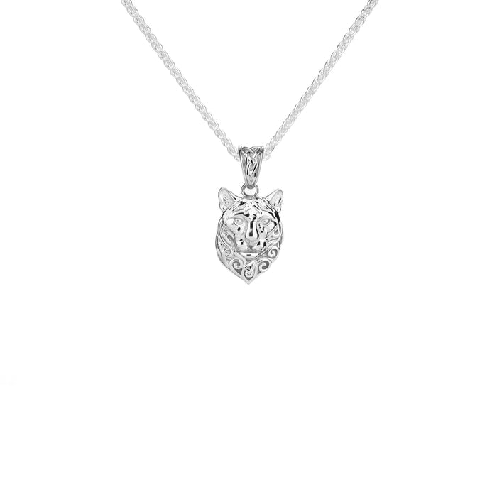 Silver and 18k Vermeil Reversible Cougar Pendant