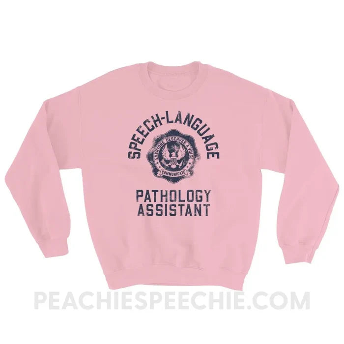 SLPA University Classic Sweatshirt - Light Pink / S - Hoodies & Sweatshirts peachiespeechie.com