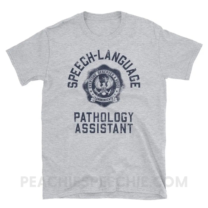 SLPA University Classic Tee - Sport Grey / S - T-Shirts & Tops peachiespeechie.com
