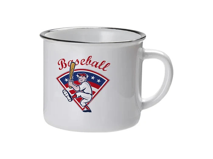 Sublimation 10oz/300ml Ceramic Enamel Mug (Black)