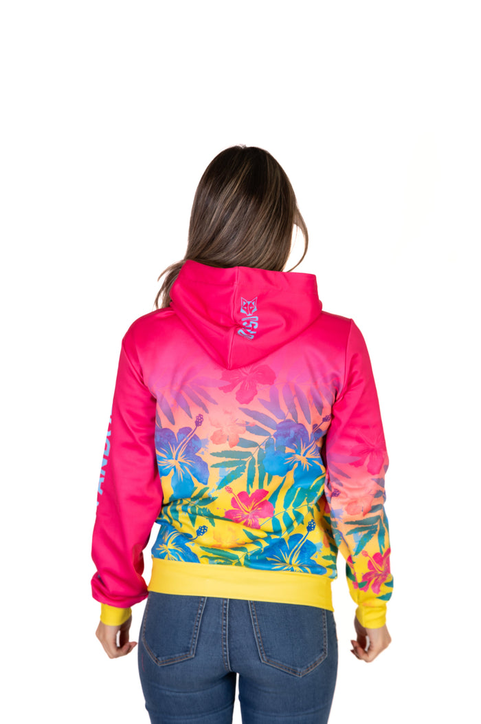 Sweat à capuche - Floral Pink
