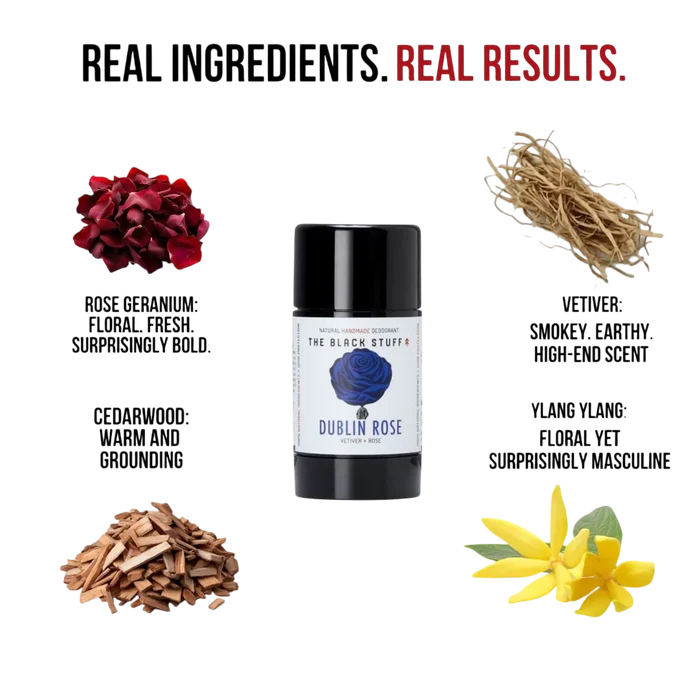 THE BLACK STUFF dublin rose limited edition deo