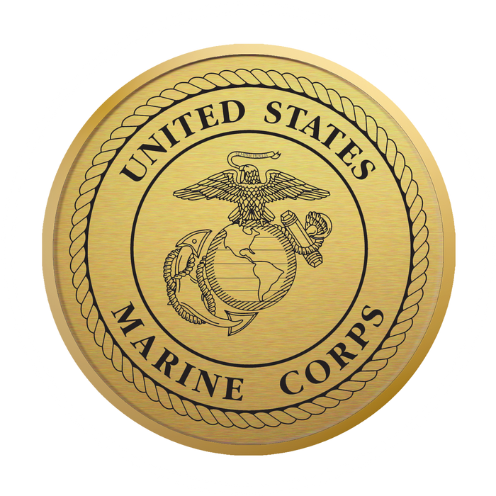 United States Marine Corps Gold Engraved Hampshire Certificate Frame (Horizontal)*