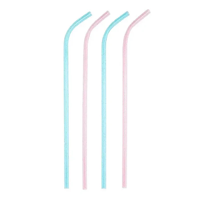 Wine Bottle Glitter Straws