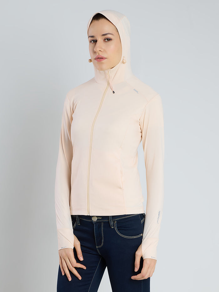Women's Pink Mid-Length Sun Jacket | AirWeave™