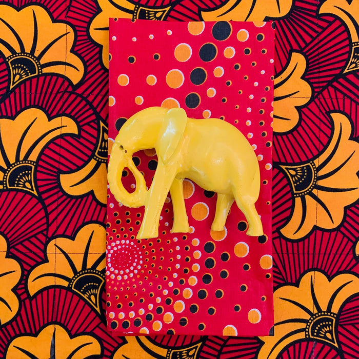Yellow Elephant Napkin Rings - Ring Set