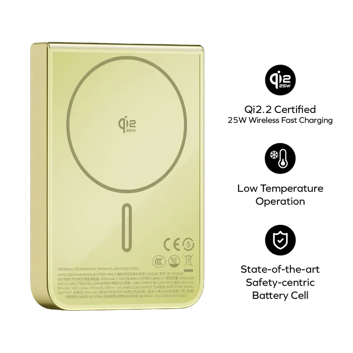 1-Power S.Pass² 10000mAh Magnetic Wireless Battery Pack (Semi-solid State Battery)