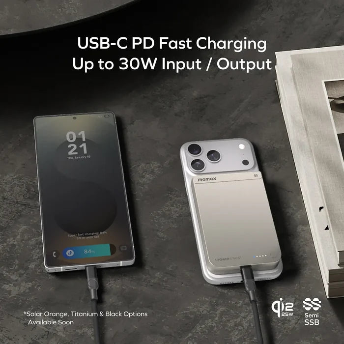1-Power S.Pass² 10000mAh Magnetic Wireless Battery Pack (Semi-solid State Battery)