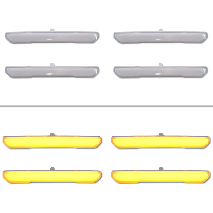 Frosted | Unpainted / Full Length LED / Running Light Only - Amber LED's