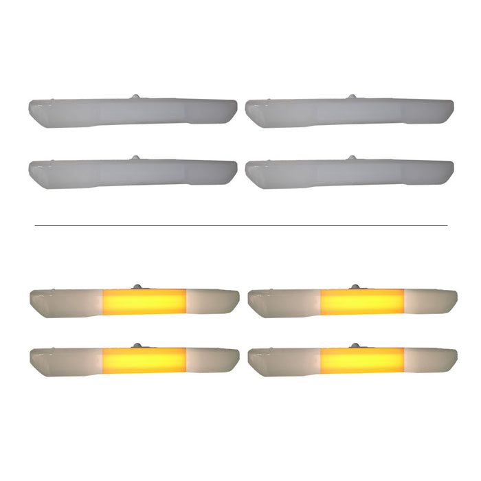 Frosted | Unpainted / OEM Length LED / Running Light Only - Amber LED's