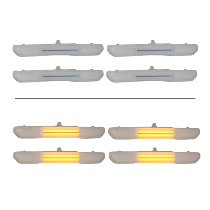 Frosted | Unpainted / OEM Length LED / Sequential Signal & Running Light