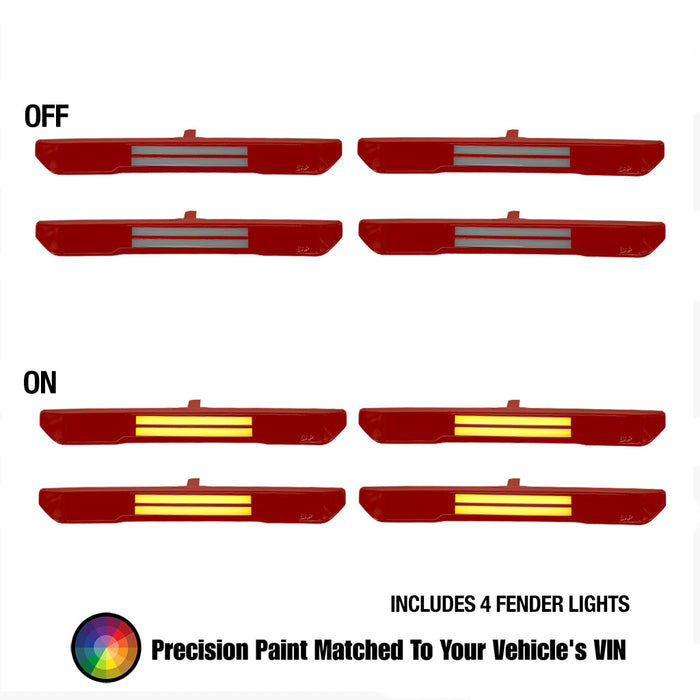 2020-2026 GMC Sierra 2500/3500 Fender Lights - Smoked / Frosted